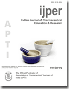 Indian Journal of Pharmaceutical Education and Research Cover